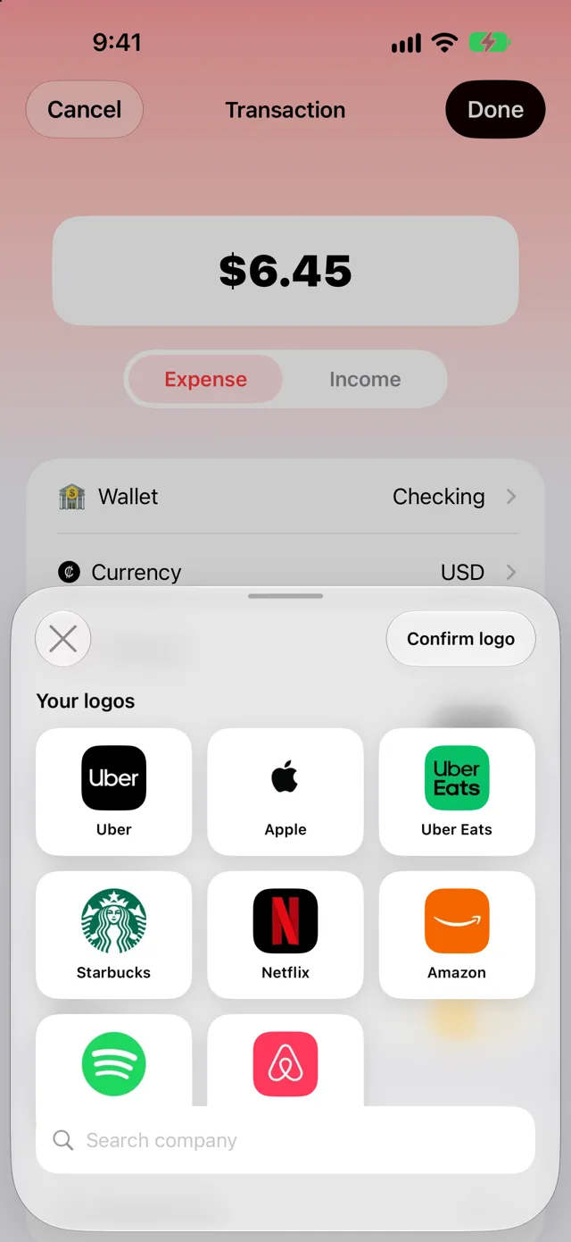 Quartzo logo picker with company logos